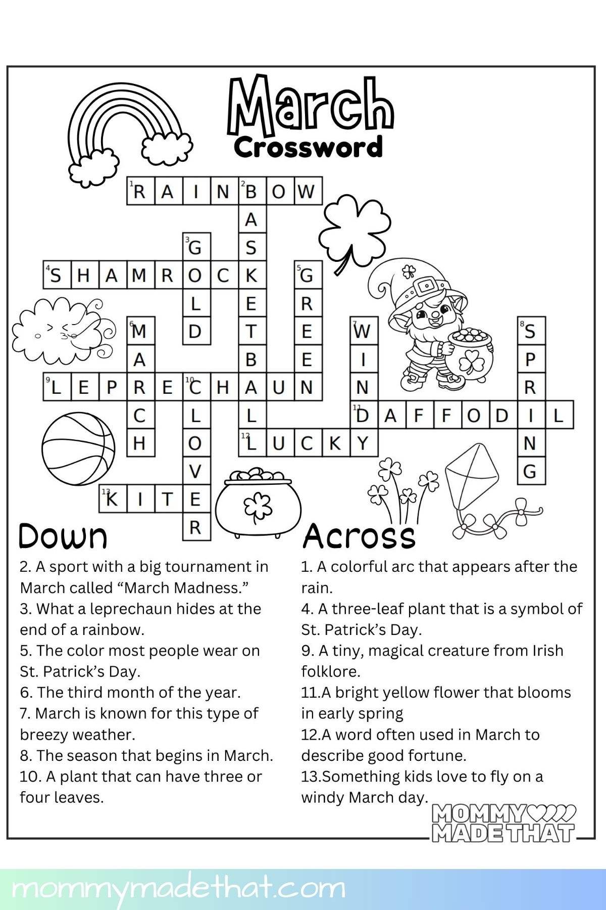 Free Printable Cross Word Searches For Kids