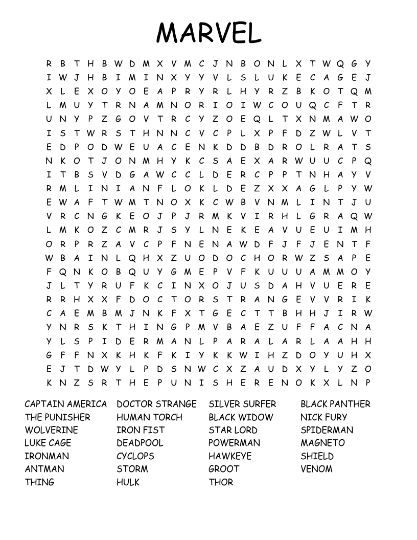 Free Printable Adult Word Searches