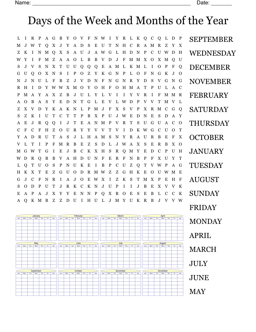 Printable Word Searches Medium Difficulty