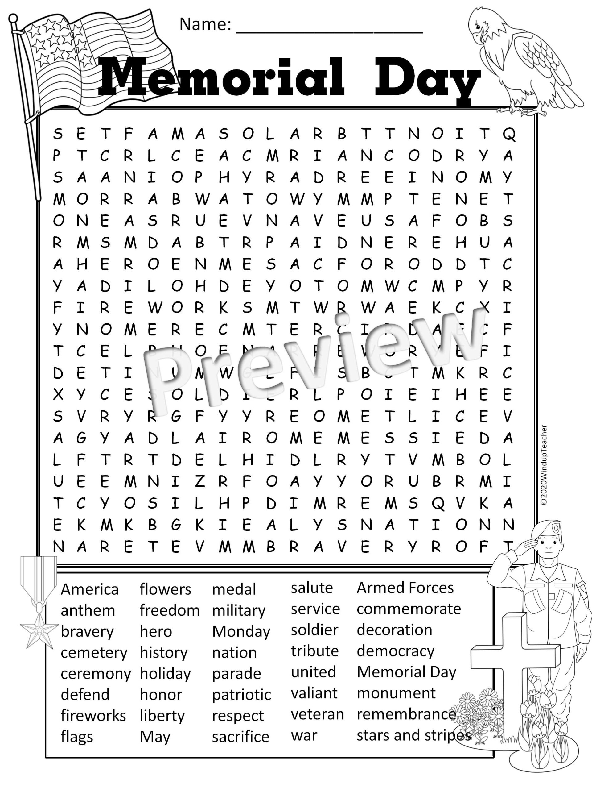 Memorial Day Word Search Activity Printable Hard For Grades 5 To Adult Classful Memorial Day Word Search Activity Printable Hard For Grades 5 To Adult Classful