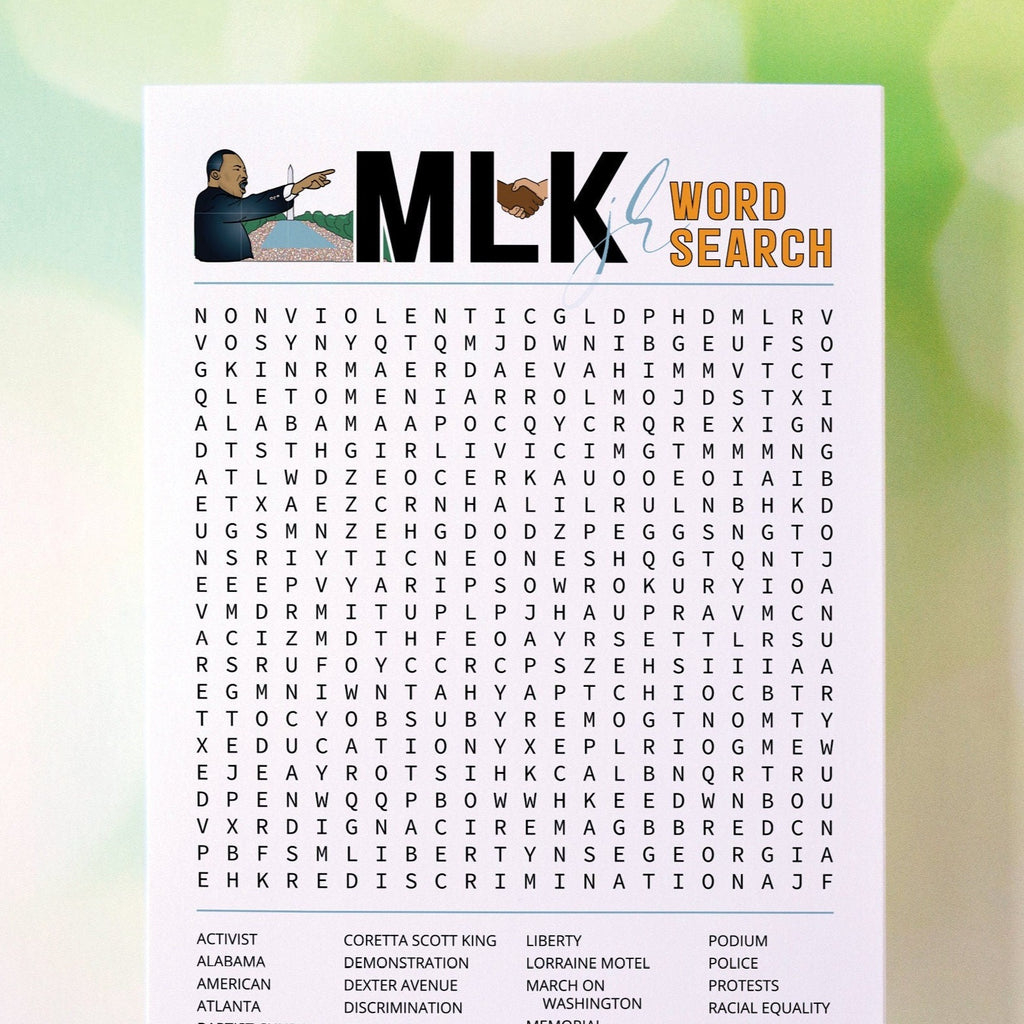 MLK Word Search Greengate Images Worksheets Library MLK Word Search Greengate Images Worksheets Library