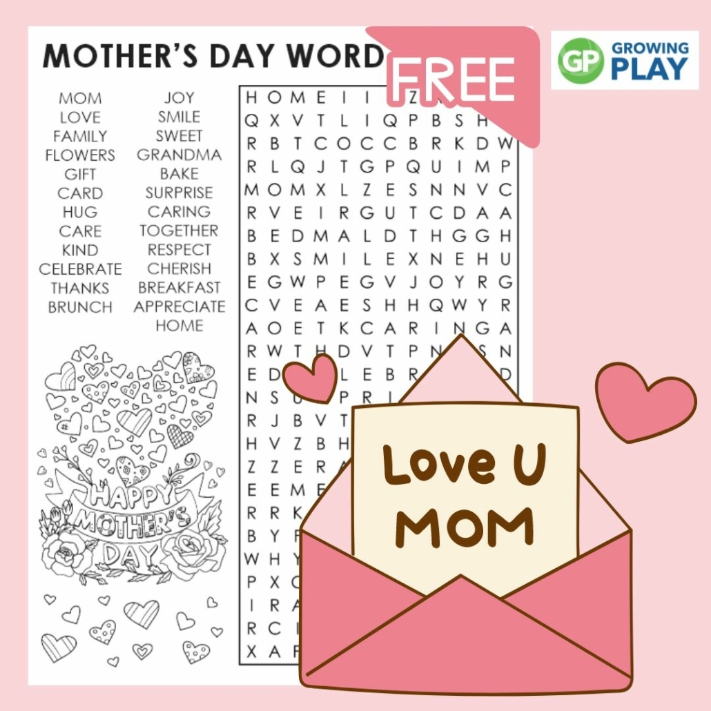 Mother's Day Interactive Word Search
