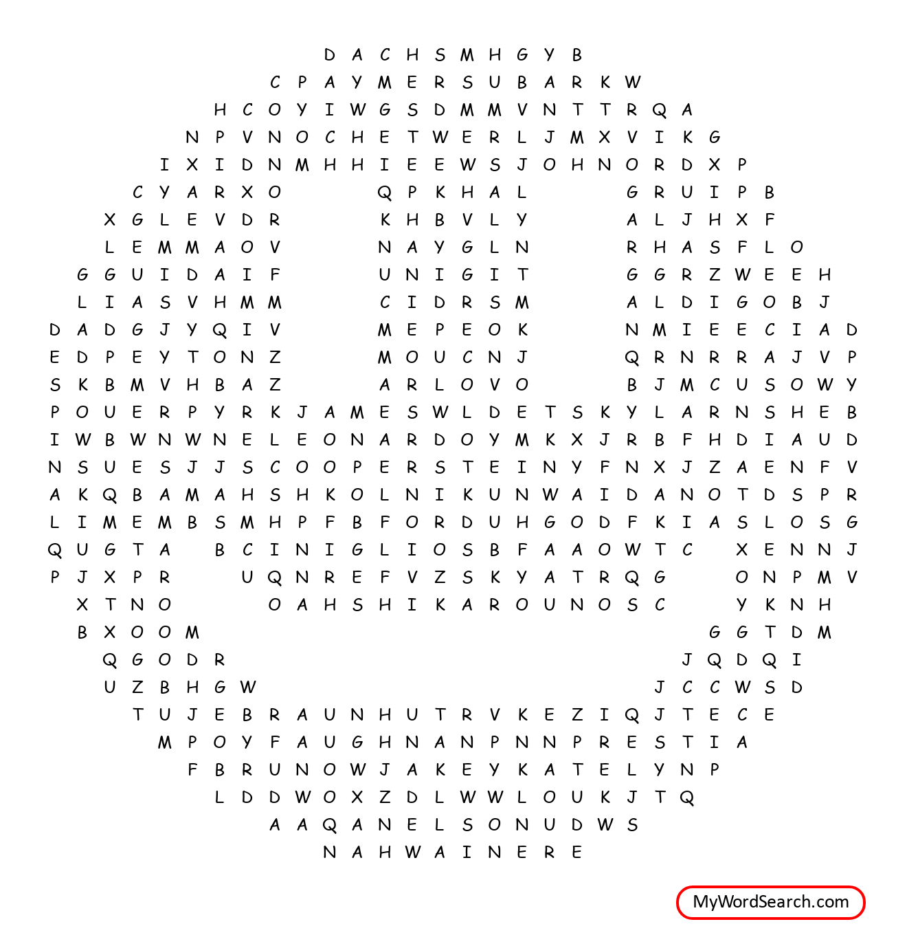 Word Searches For 5th Graders