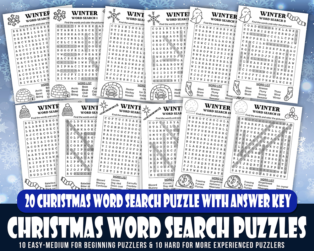 Printable 20 Winter Word Search Puzzle For Kids PDF Fun Winter Party Game Kids Word Search Game Made By Teachers Printable 20 Winter Word Search Puzzle For Kids PDF Fun Winter Party Game Kids Word Search Game Made By Teachers