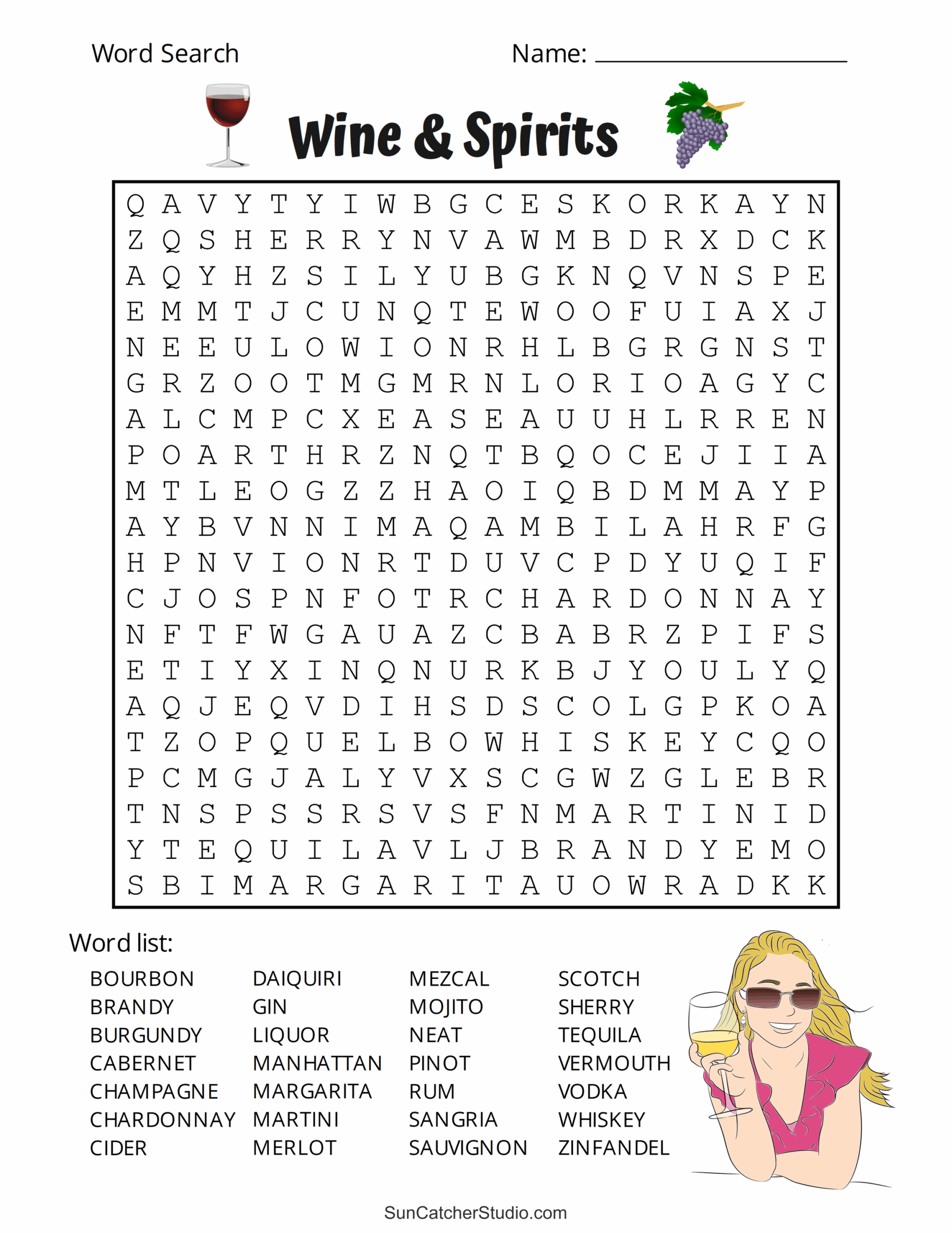 Puzzles Word Search Printable