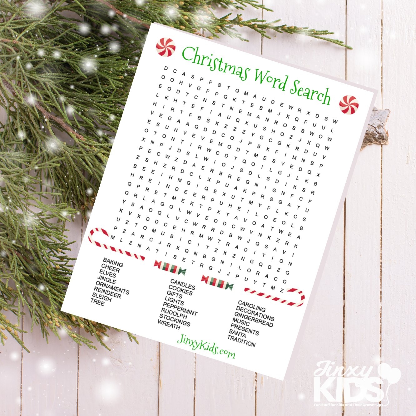 Printable Christmas Word Search Puzzle Jinxy Kids