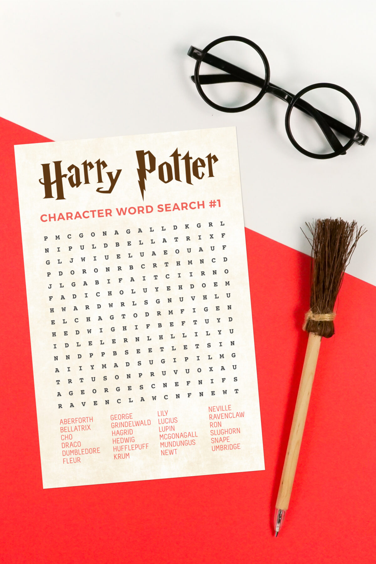 Printable Harry Potter Word Search With Characters Hey Let s Make Stuff