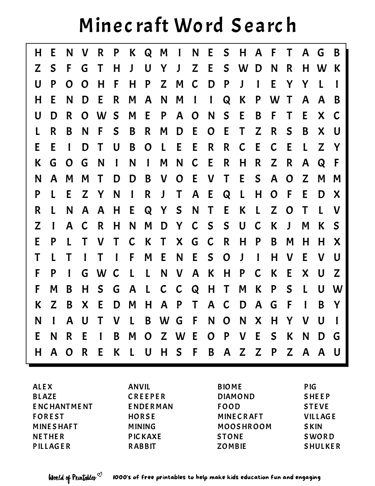 Free Printable Hard 100 Word Word Search Pdf
