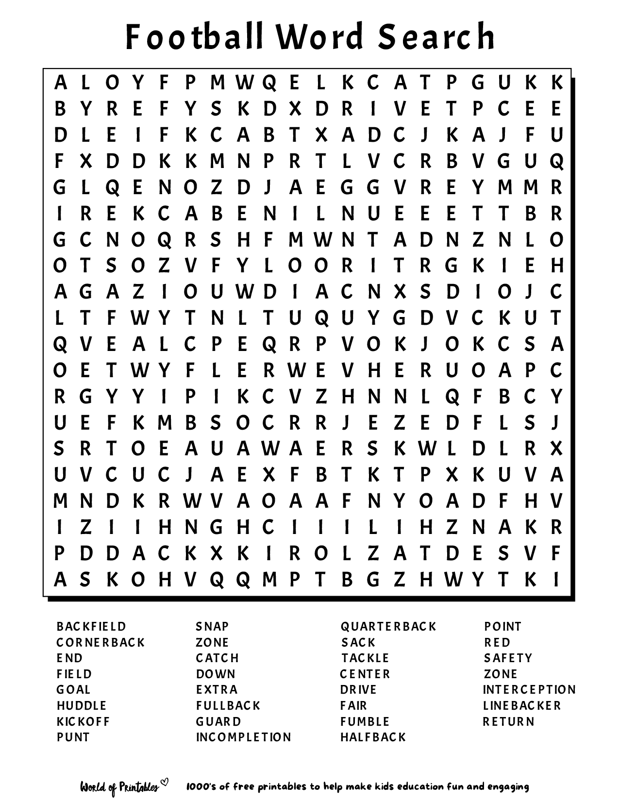 printable word search world of printables worksheets library