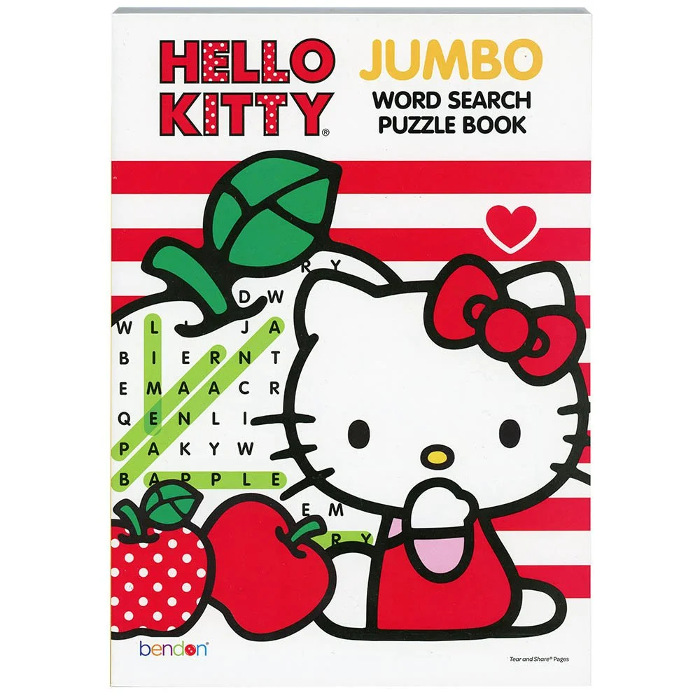Sanrio Licensed Hello Kitty Jumbo Word Search Book 80 Pages Age 3 Walmart