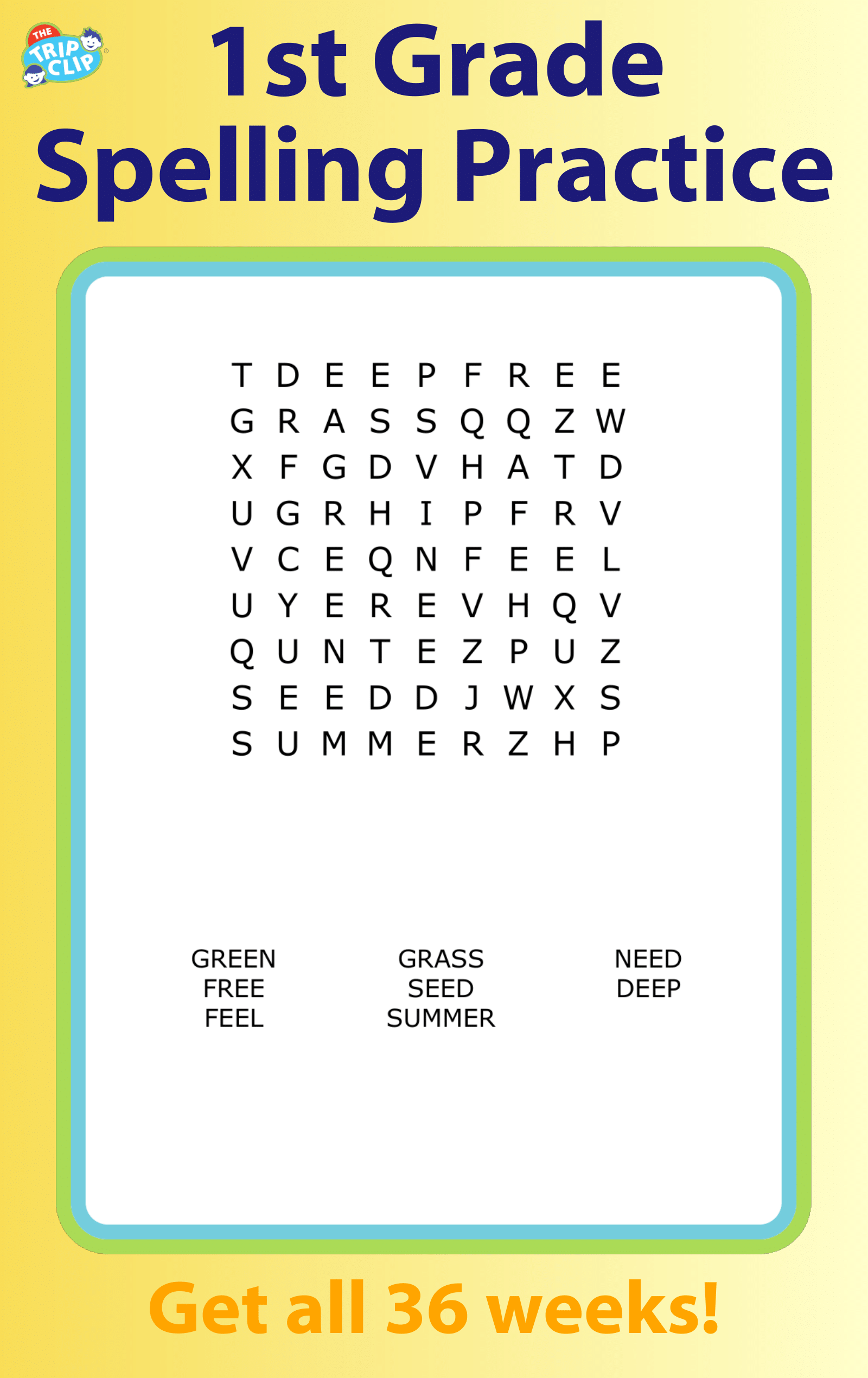 Spelling Word Search PDF 