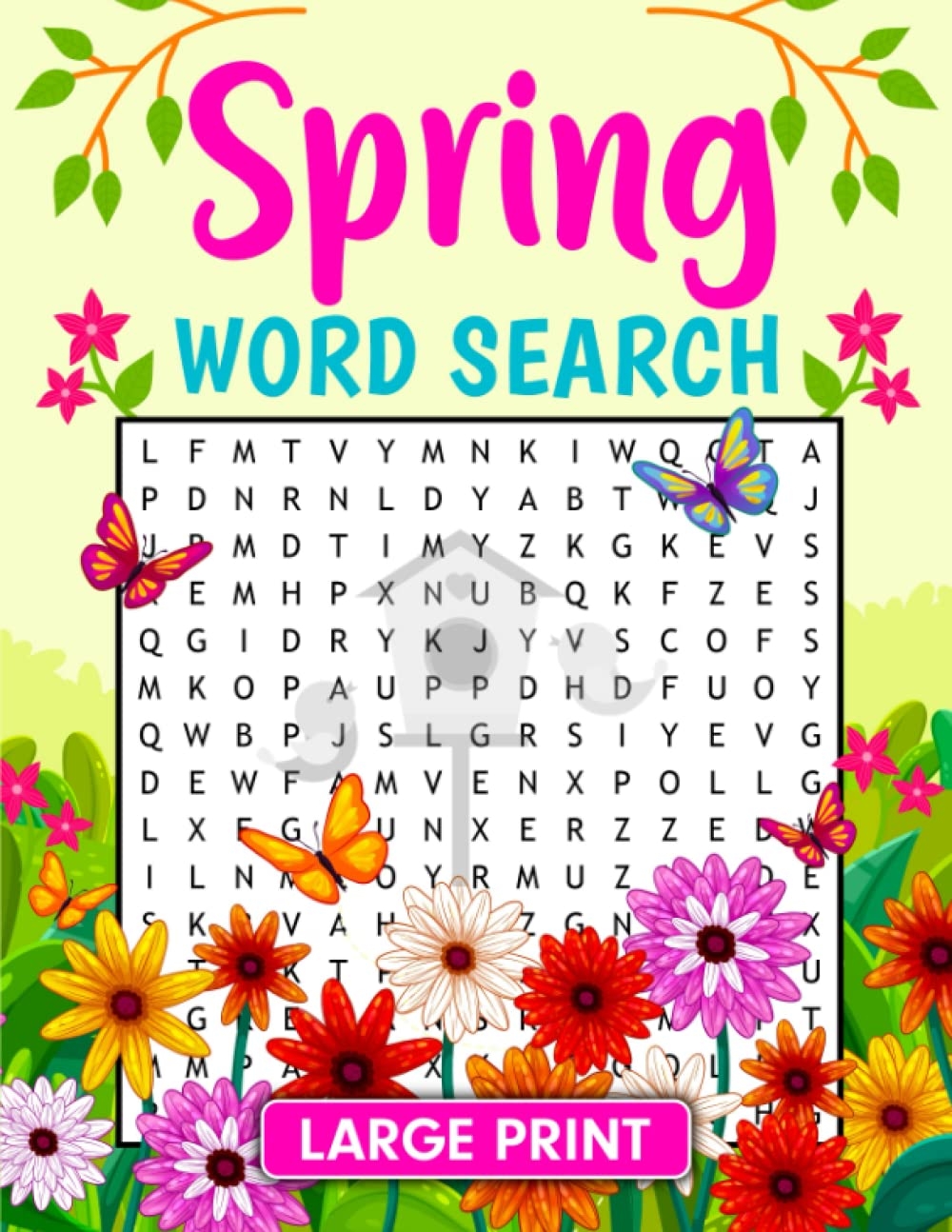 SPRING WORD SEARCH LARGE PRINT Spring Themed Word Search Puzzle Book For Adults Seniors And Teens Spring Time Gifts For Women And Men Press Brain Map 9798391207962 Amazon Books