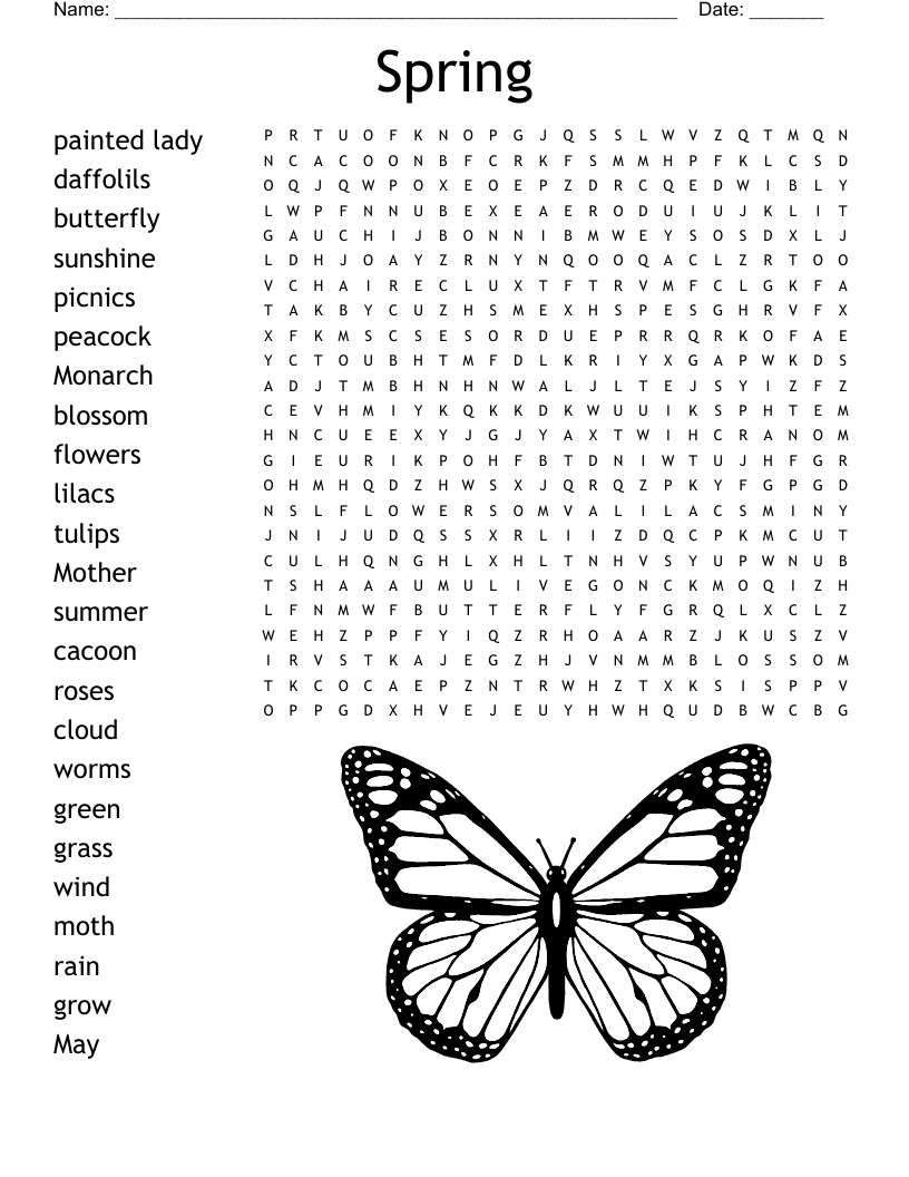 Large Word Search Printable For Adults