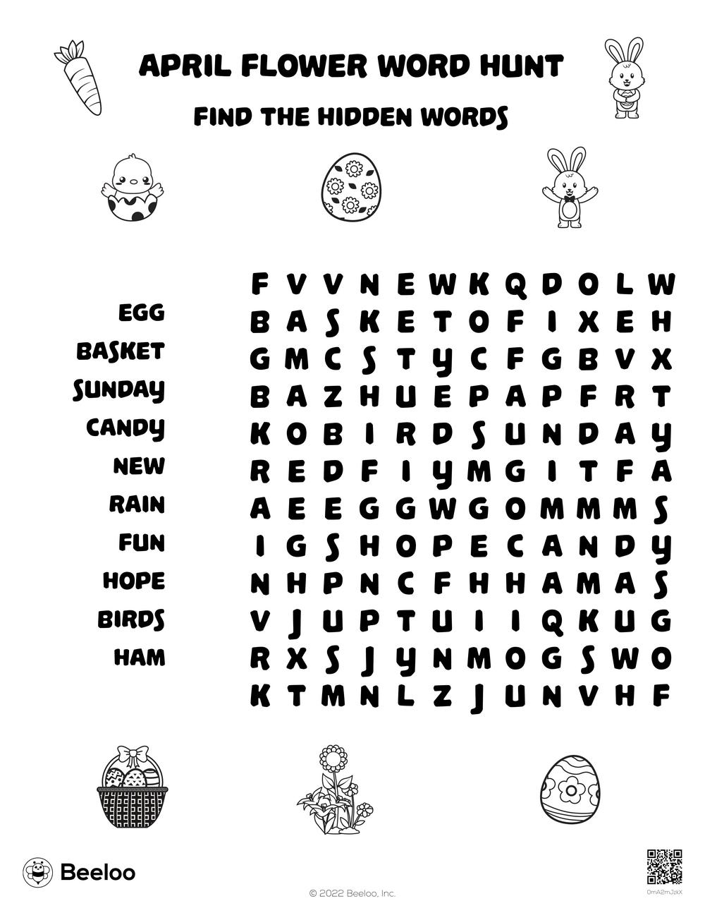 Springtime Easter themed Word Searches Beeloo Printable Crafts And Activities For Kids Springtime Easter themed Word Searches Beeloo Printable Crafts And Activities For Kids