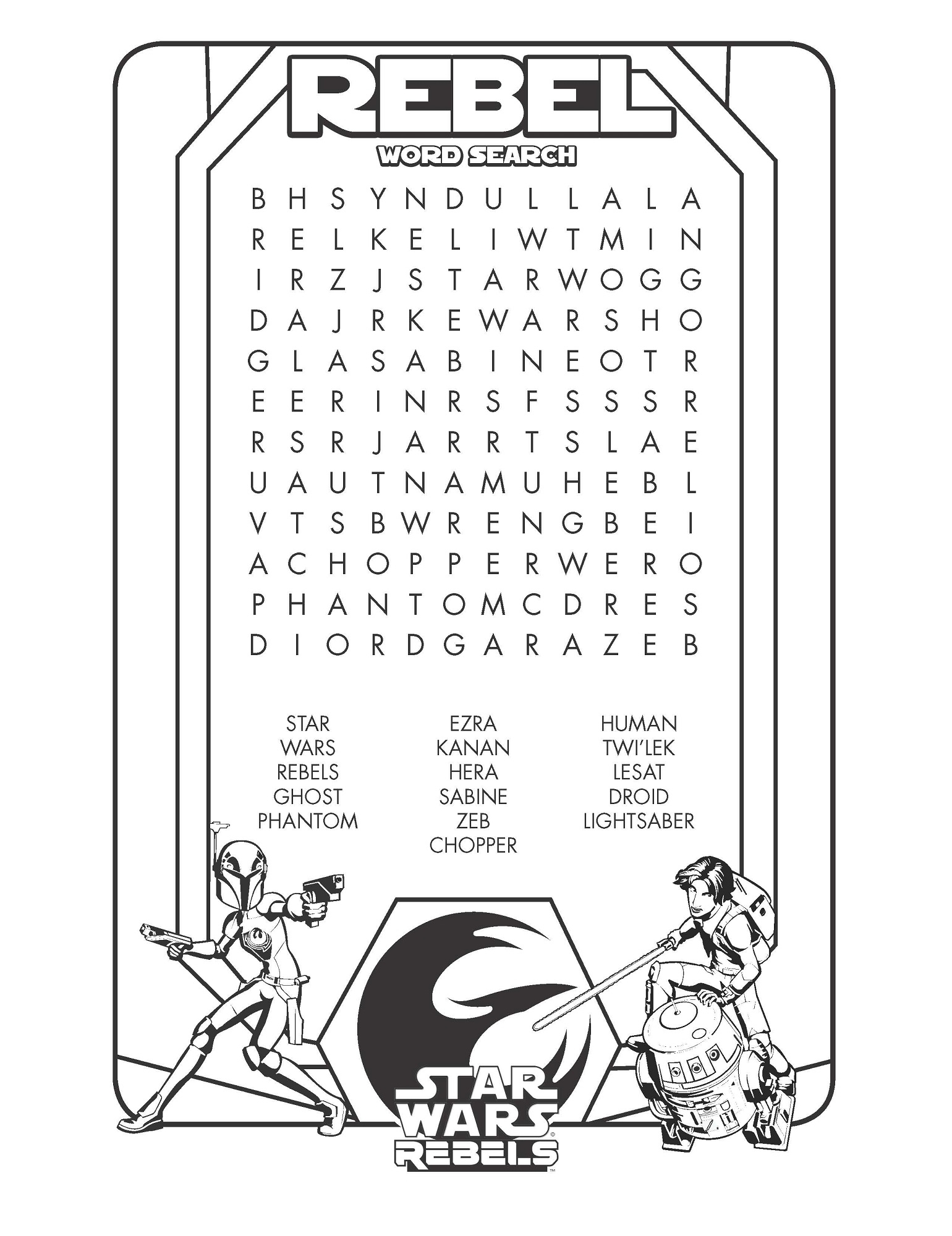 Star Wars Word Search Puzzle 2017 Activity Shelter Star Wars Word Search Puzzle 2017 Activity Shelter