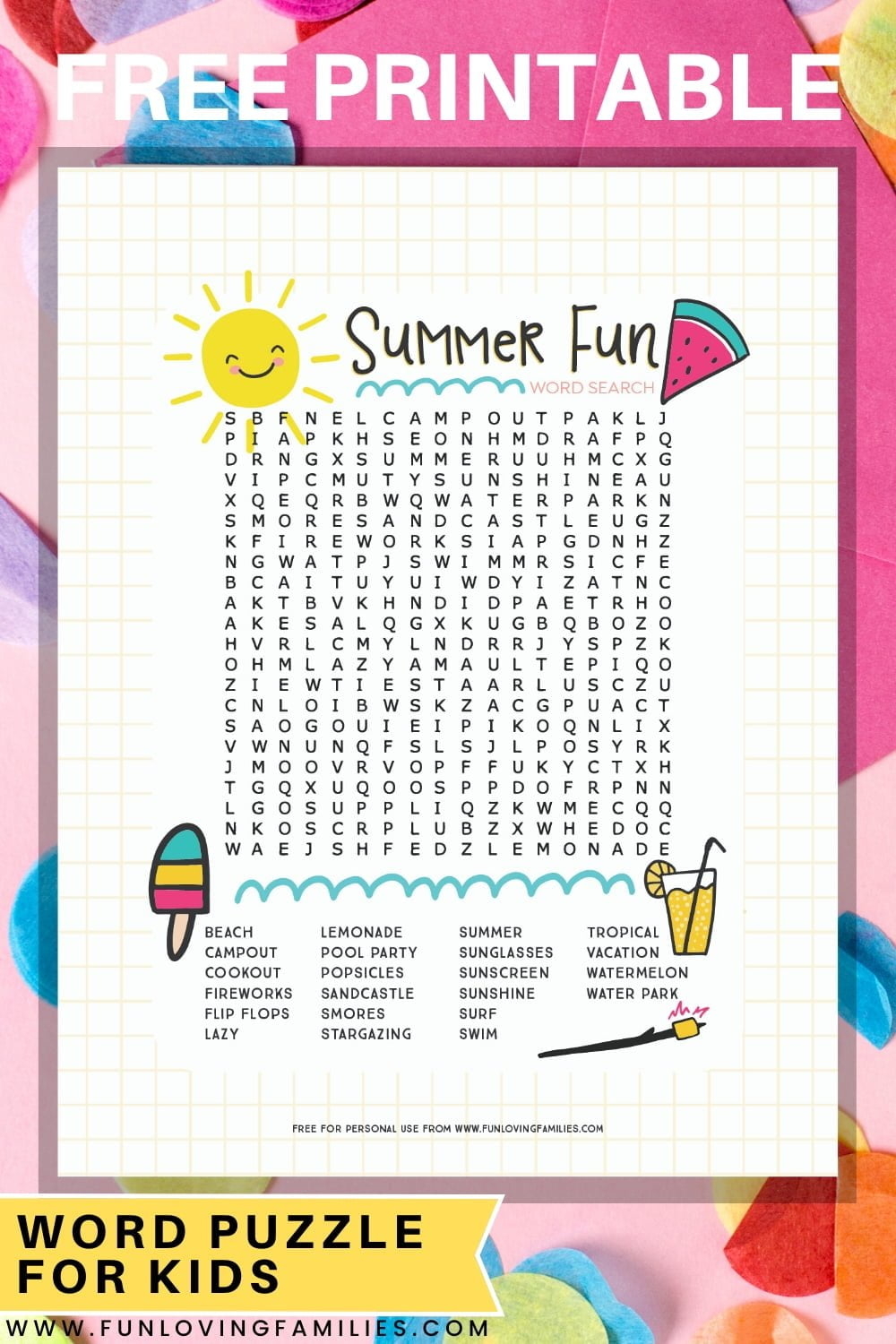 Fun Word Searches Free