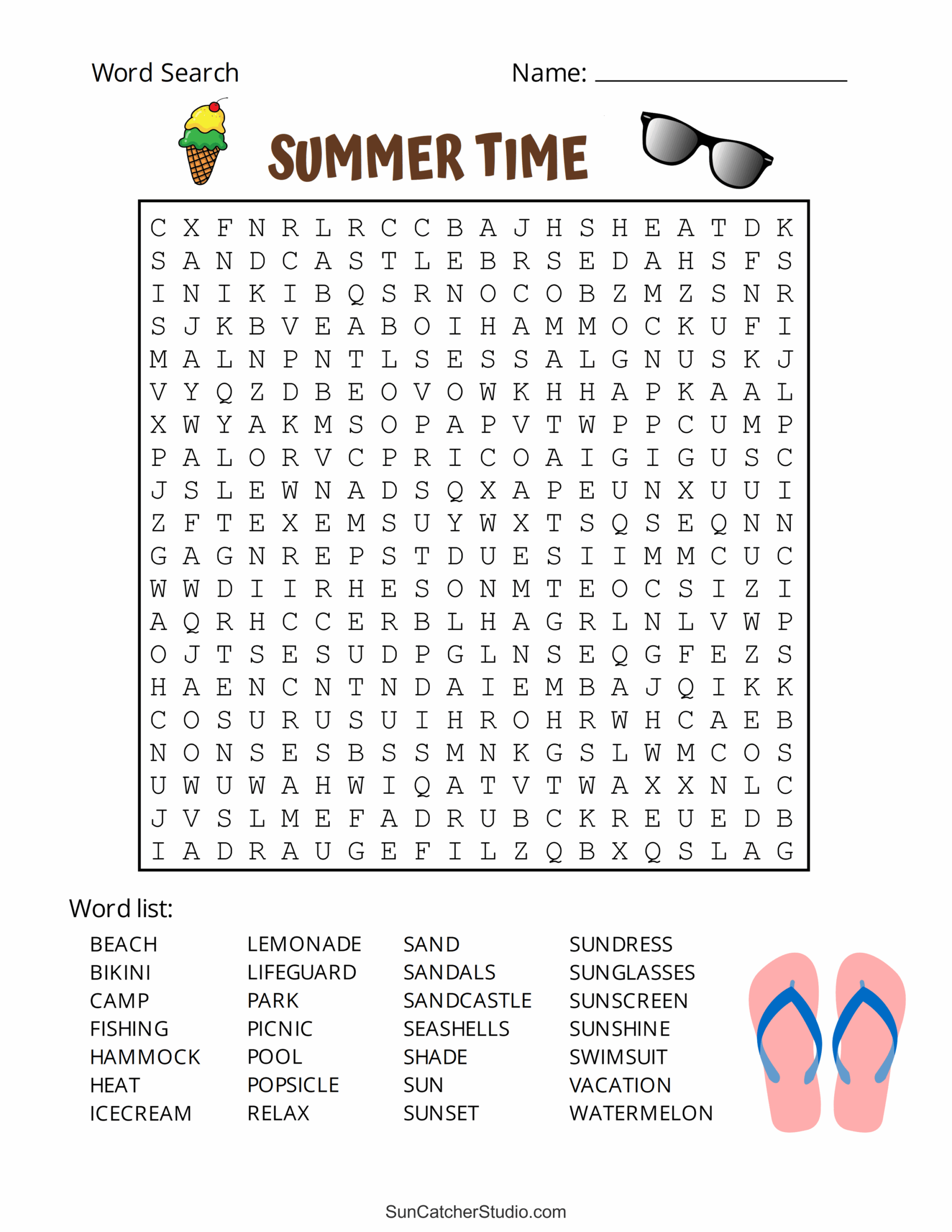 summer word search free printable puzzles free printables monograms design tools patterns u0026 diy projects