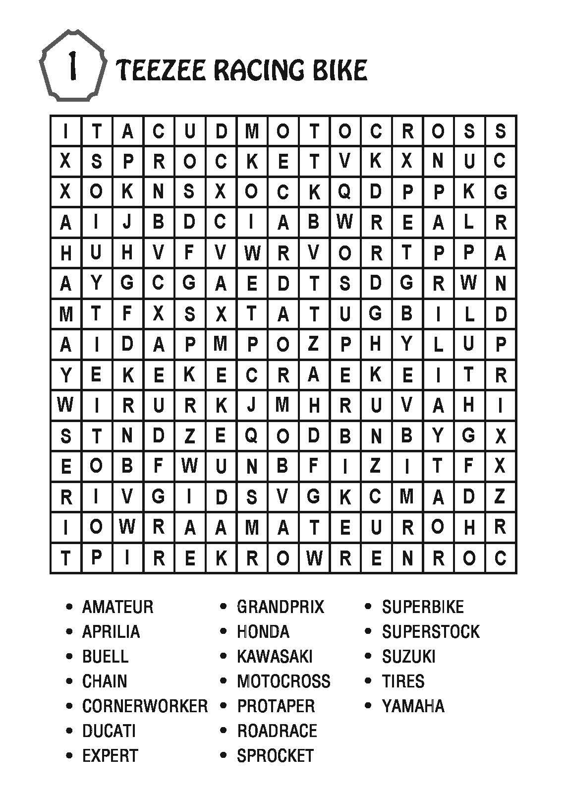 Expert Printable Word Search