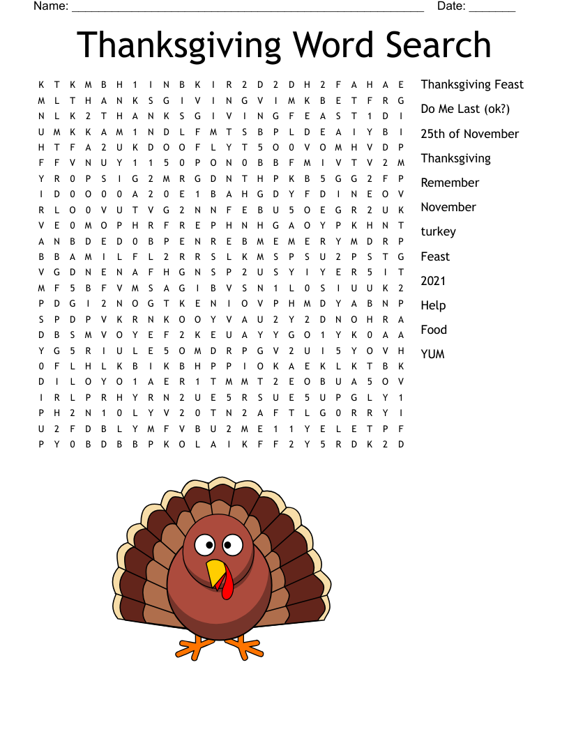 THANKSGIVING ADULT WORD SEARCH WordMint THANKSGIVING ADULT WORD SEARCH WordMint