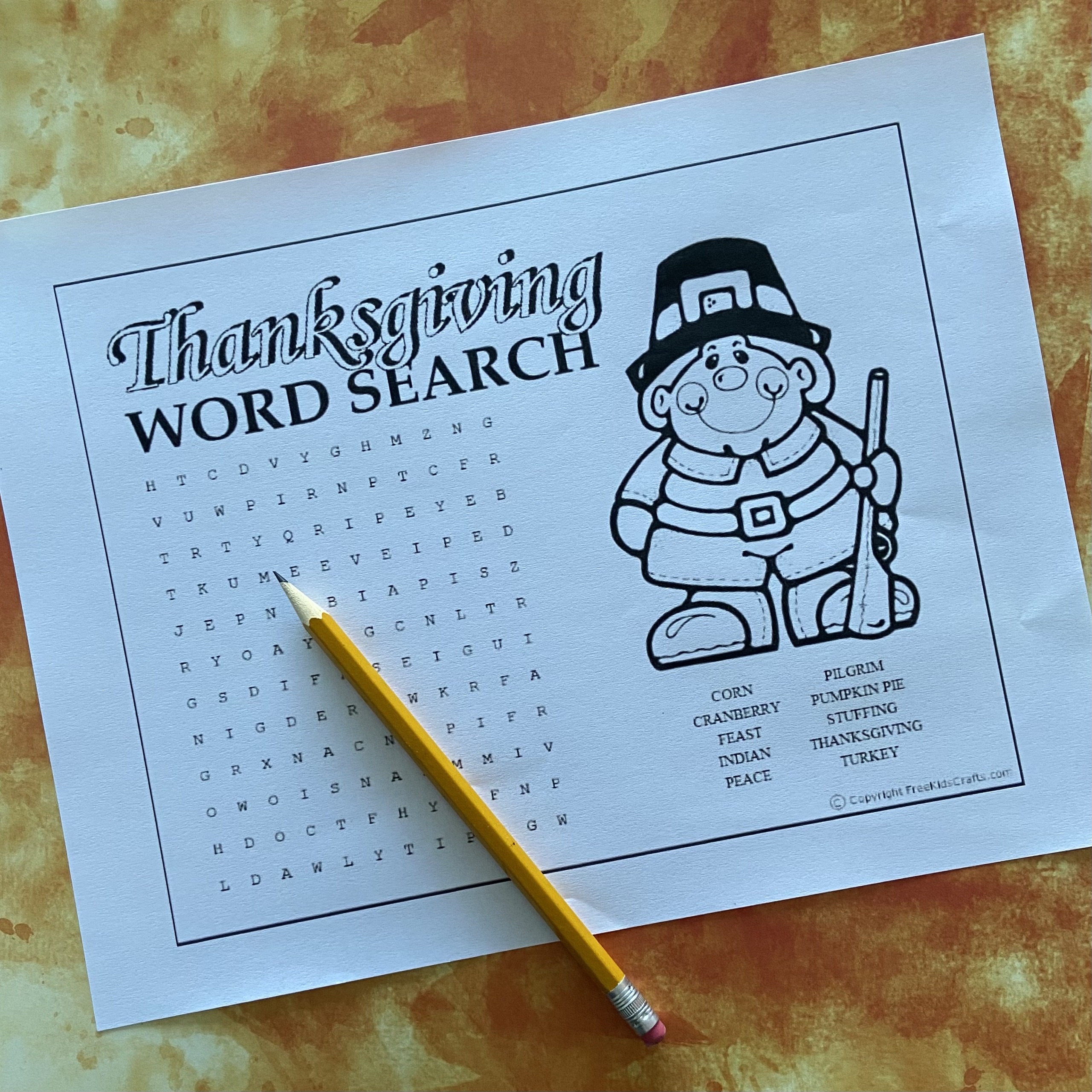 Thanksgiving Word Search Puzzles Printable