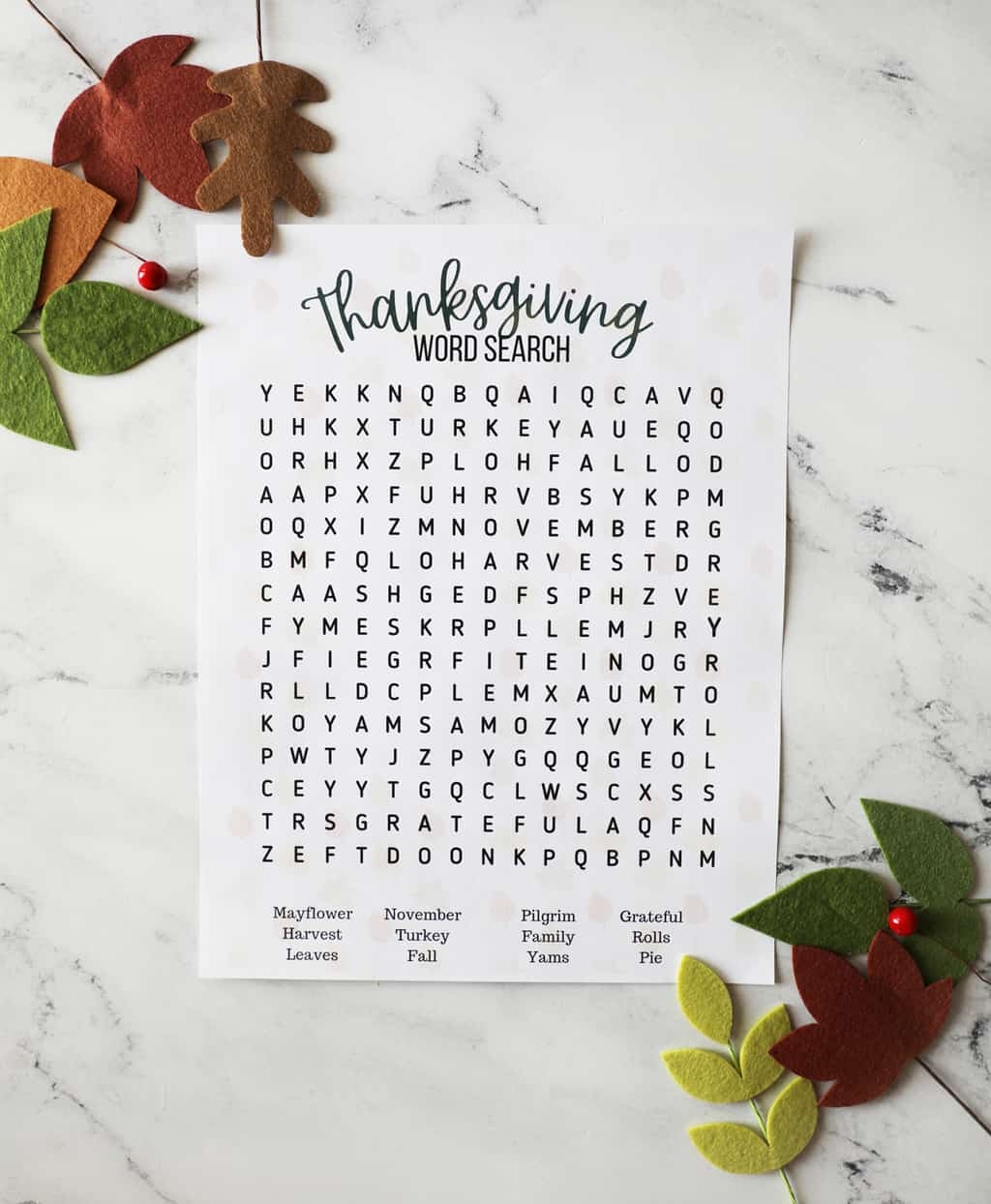 Thanksgiving Word Search Printable Pretty Providence Thanksgiving Word Search Printable Pretty Providence