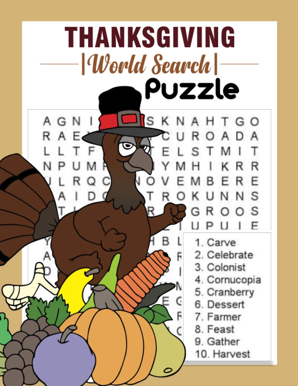 THANKSGIVING WORD SEARCH PUZZLE 500 Word List Puzzles To Celebrate Thanksgiving And Fall Season I Holiday Fun And Gift For Puzzle Lovers House Simlet 9798555904089 Amazon Books