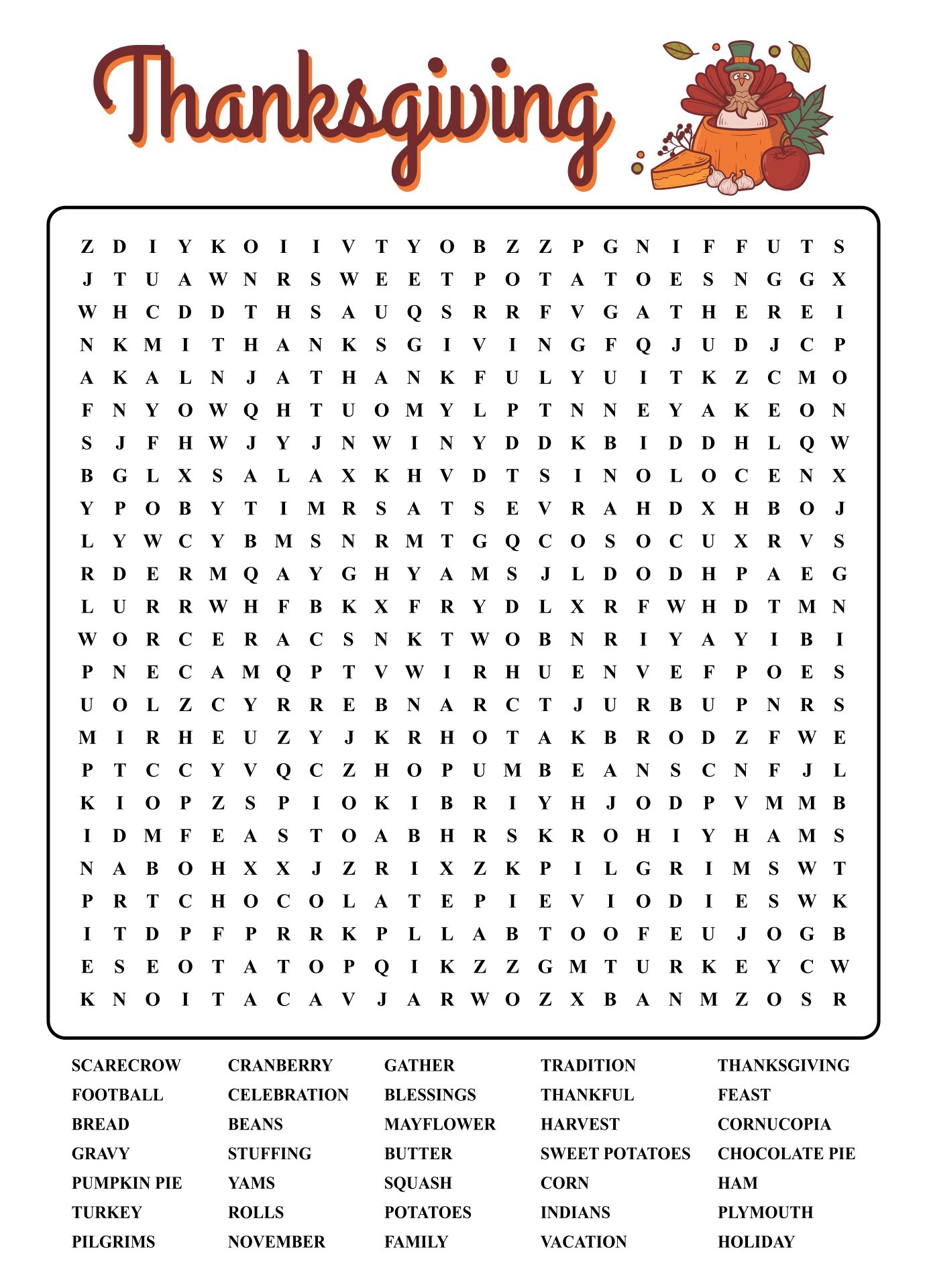 Thanksgiving Word Search Puzzles 15 Free PDF Printables Printablee Thanksgiving Word Search Puzzles 15 Free PDF Printables Printablee