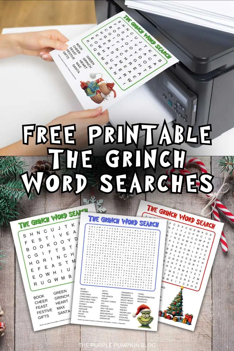 Free Printable Grinch Word Search Free Printable Grinch Word Search