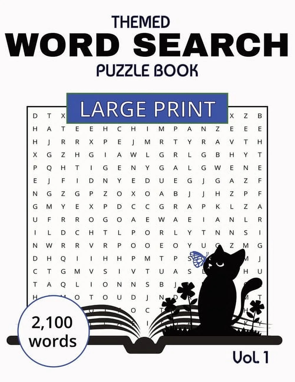 Themed Word Search Puzzle Book Paperback Large Print Walmart