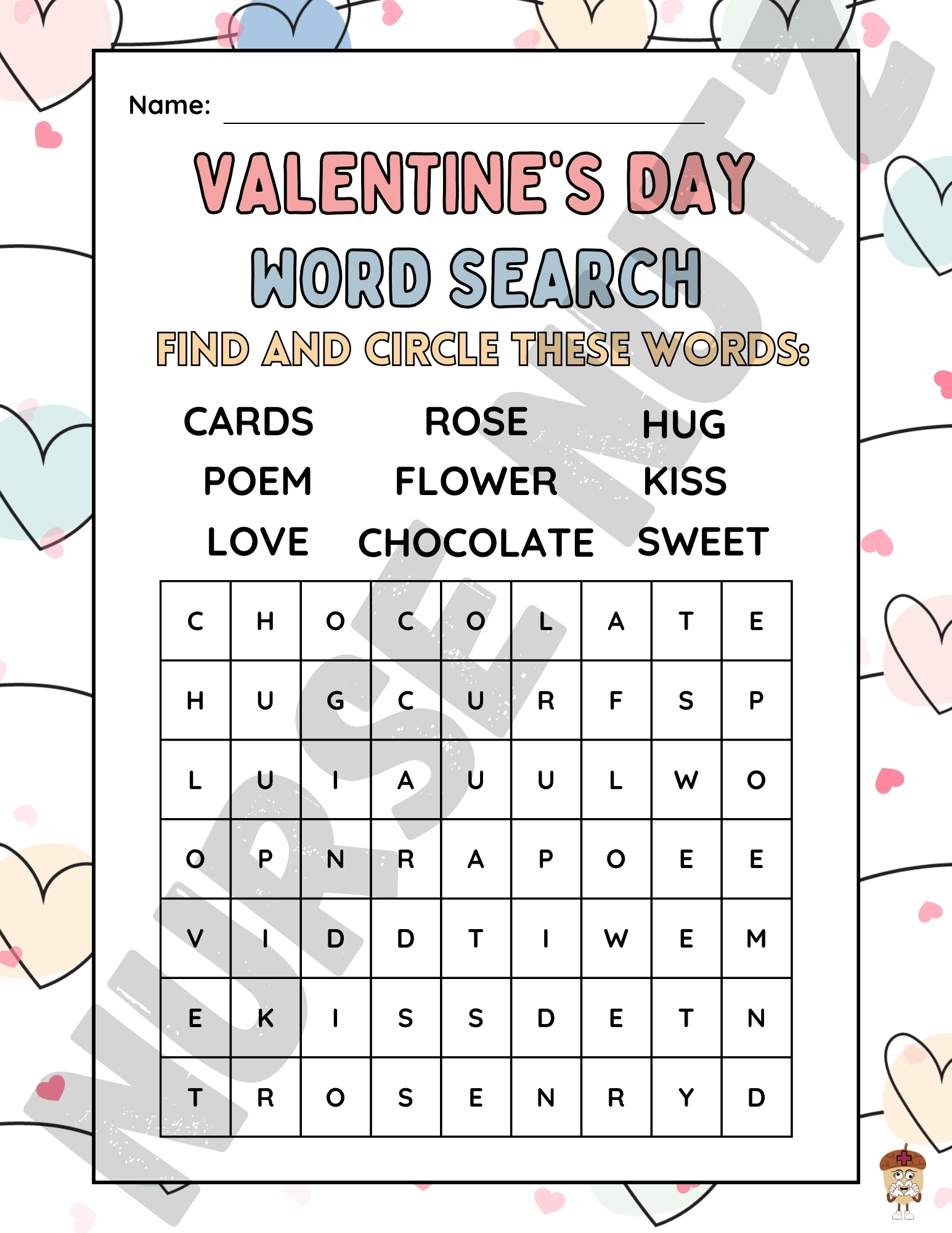 Free Printable 3rd Grade Word Search Puzzles
