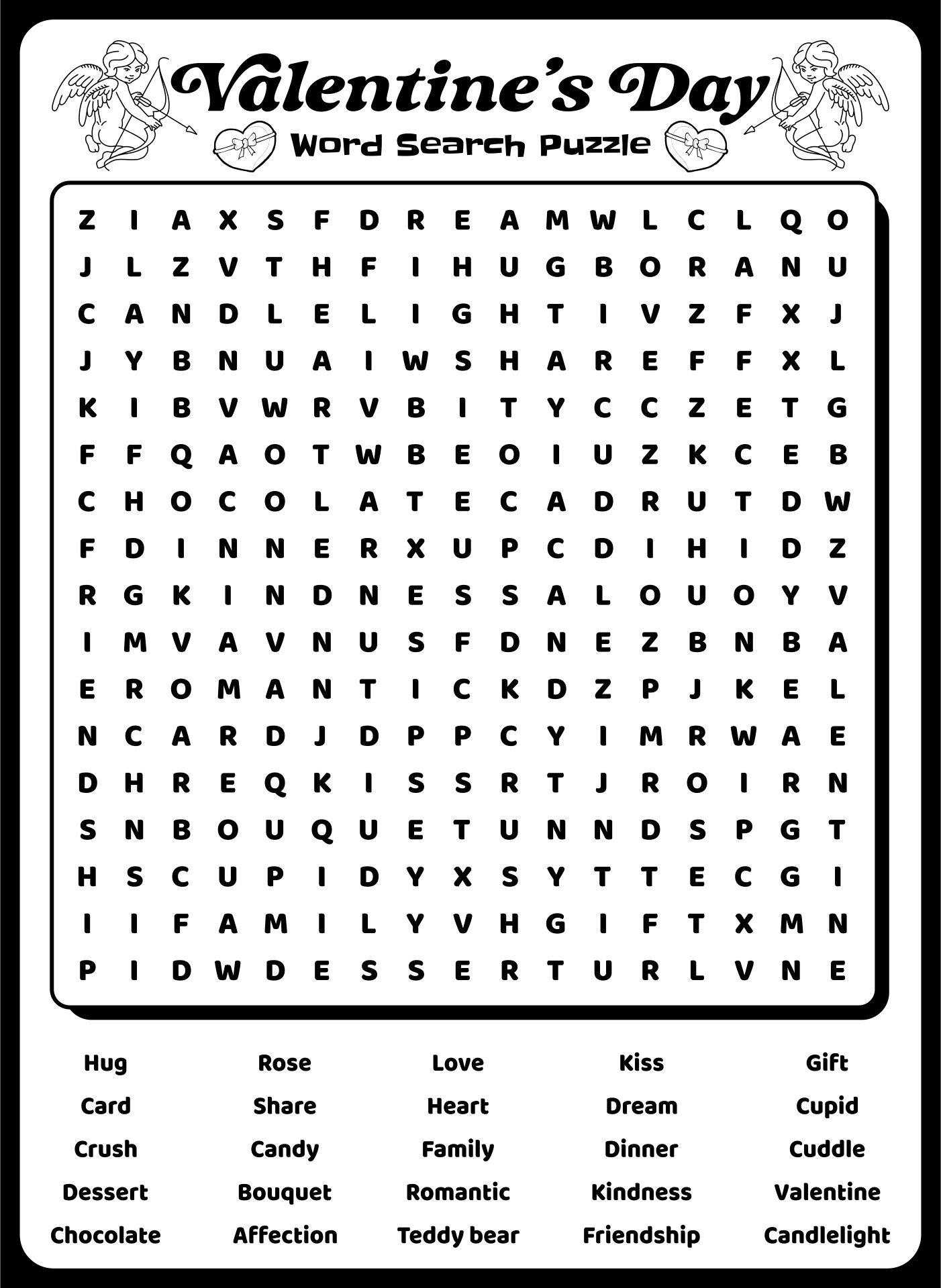 Valentine s Day Word Searches 10 Free PDF Printables Printablee