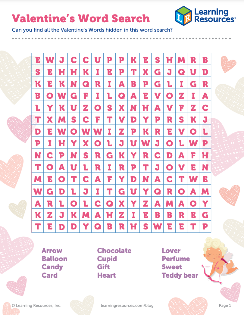 Valentine s Word Search Printable