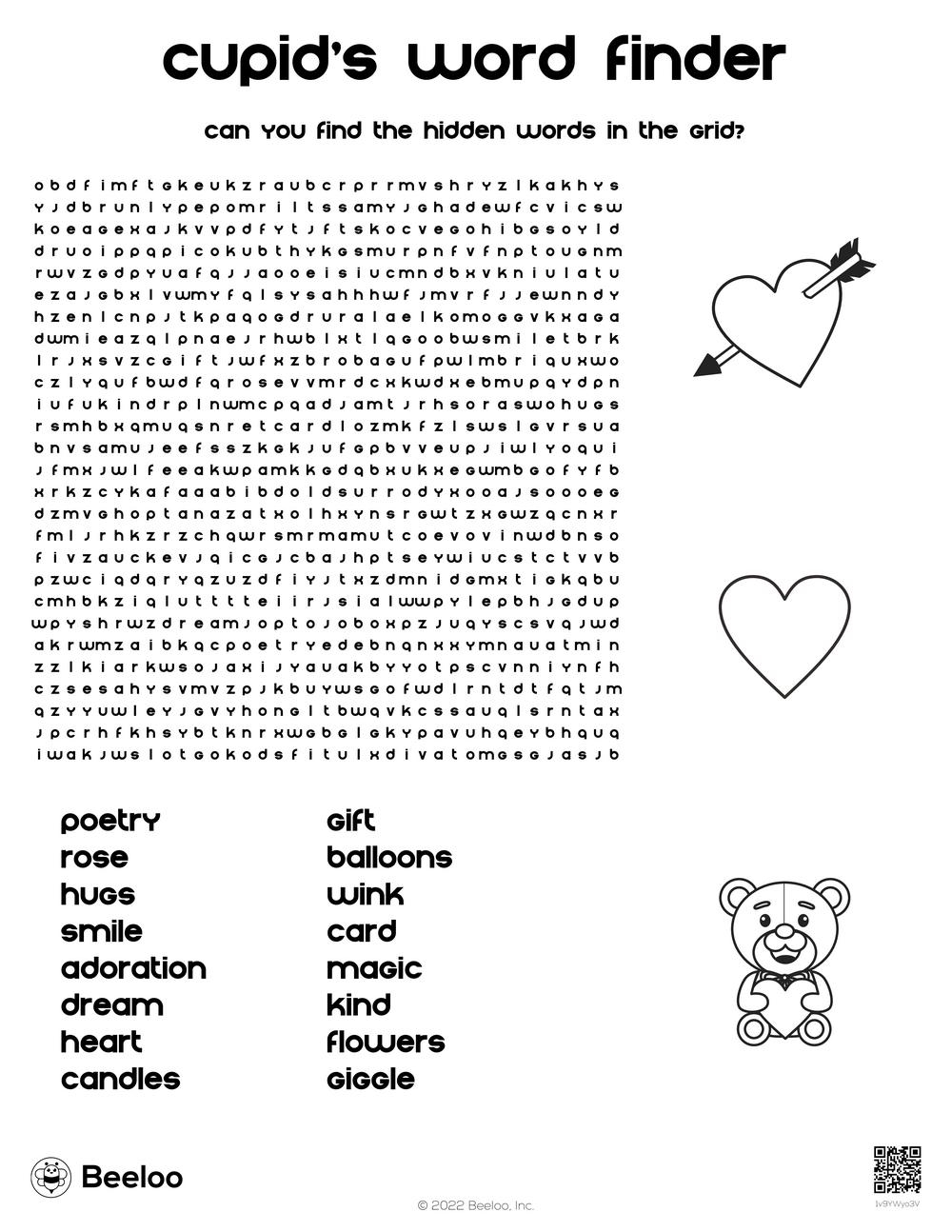 Valentine Word Searches Printable