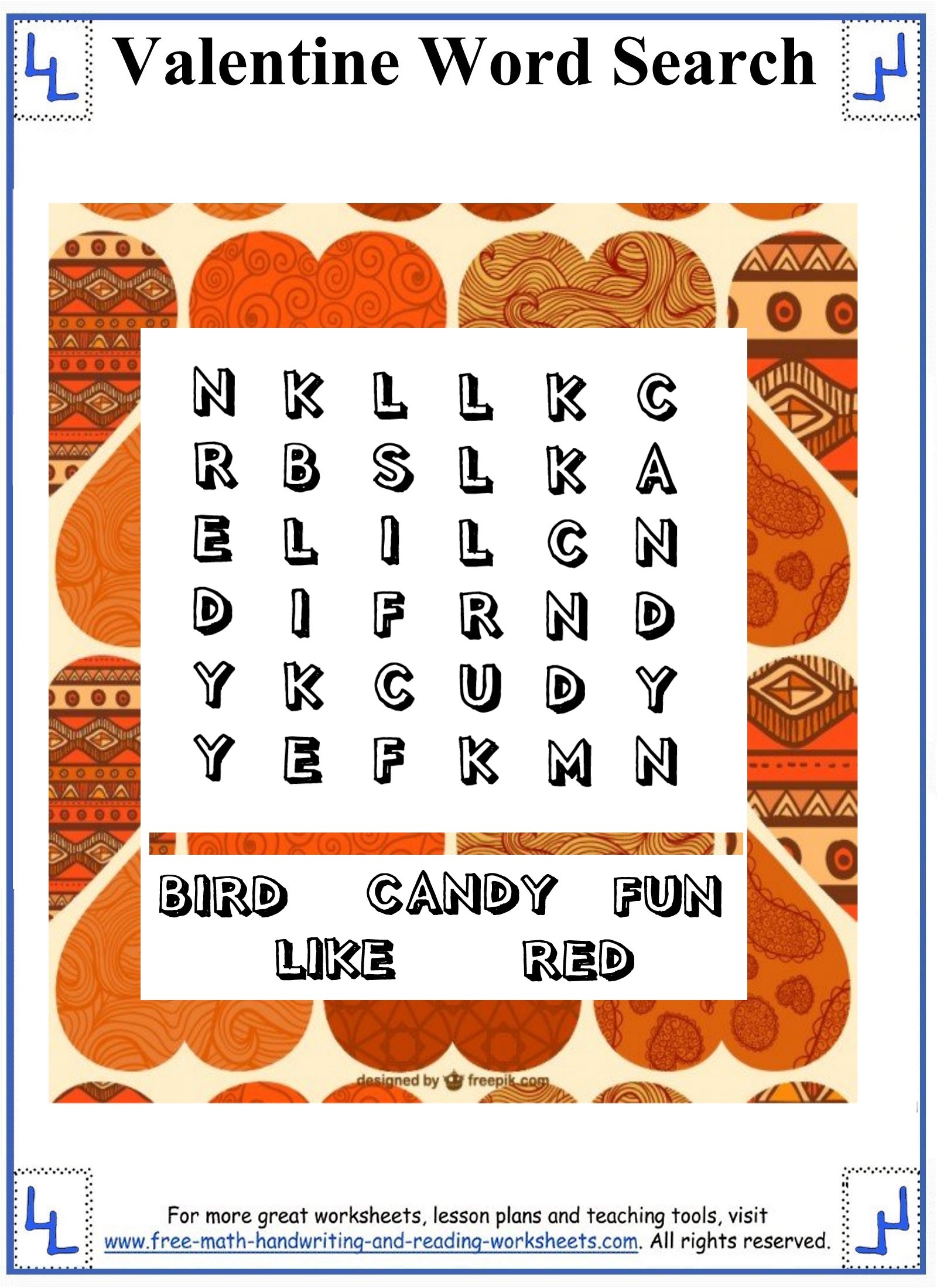Simple Word Search Puzzles Free Printable
