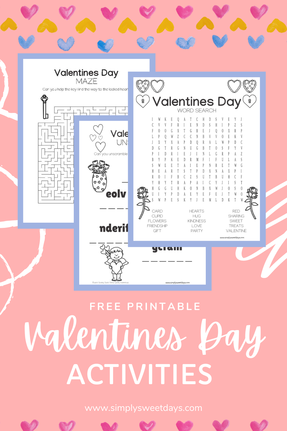 Valentines Day Printable Word Search Maze And Word Jumble Simply Sweet Days Valentines Day Printable Word Search Maze And Word Jumble Simply Sweet Days