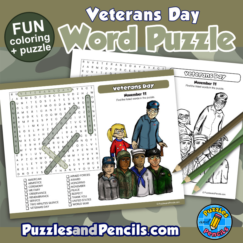 Veterans Day Word Search Free Printable Veterans Day Word Search Free Printable