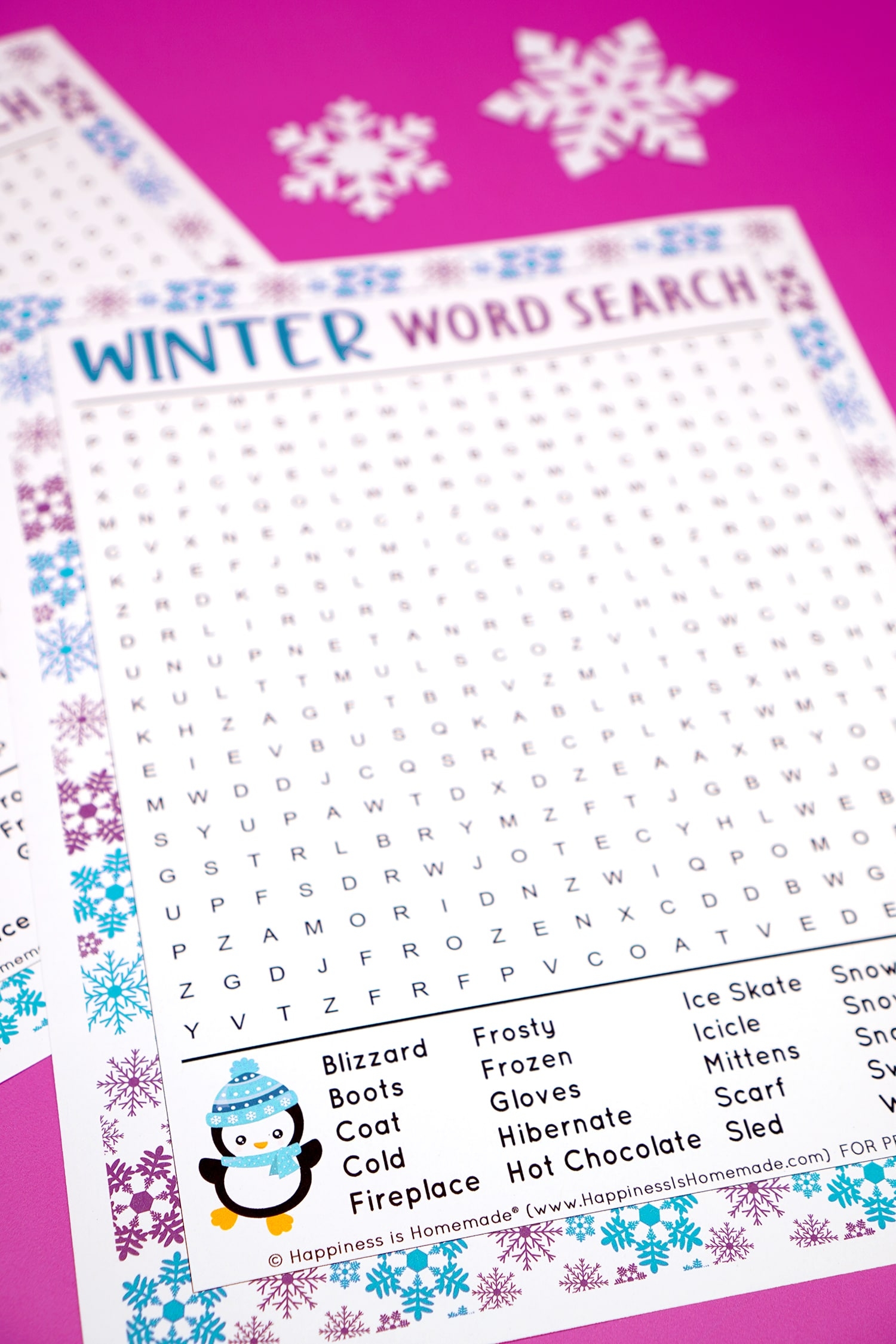 Winter Word Search Printable More Happiness Is Homemade