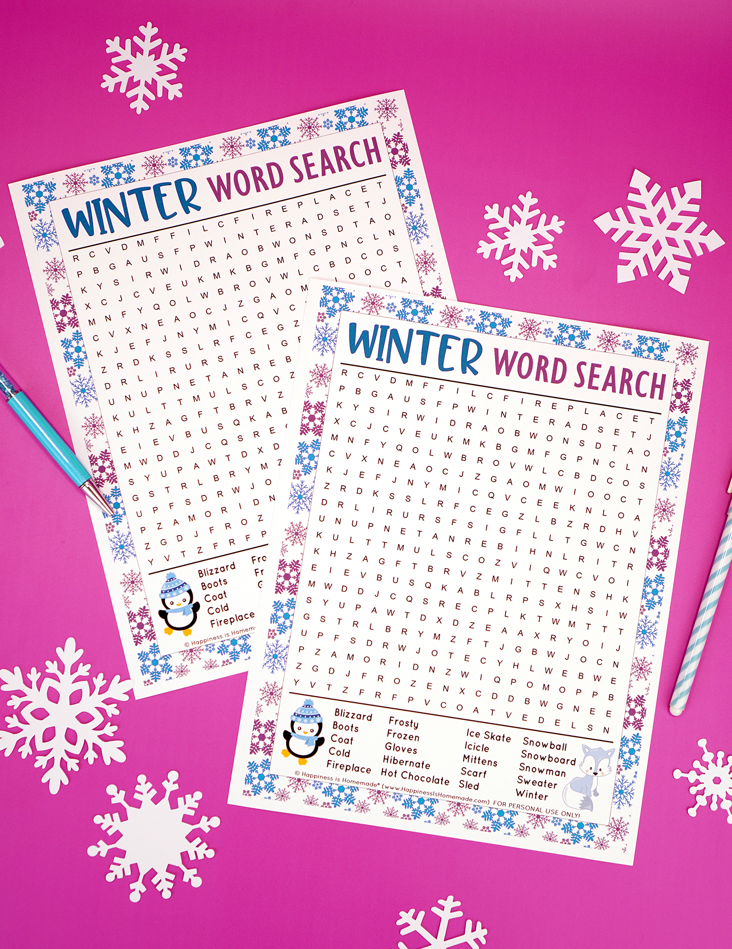 winter word search printable more happiness is homemade