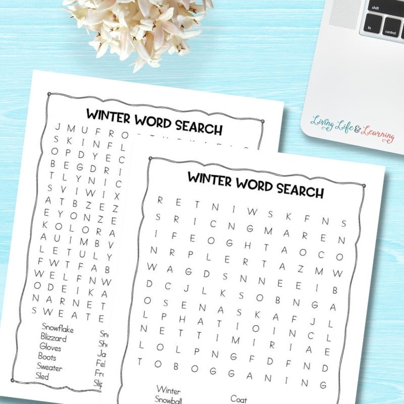 Winter Word Searches Printables