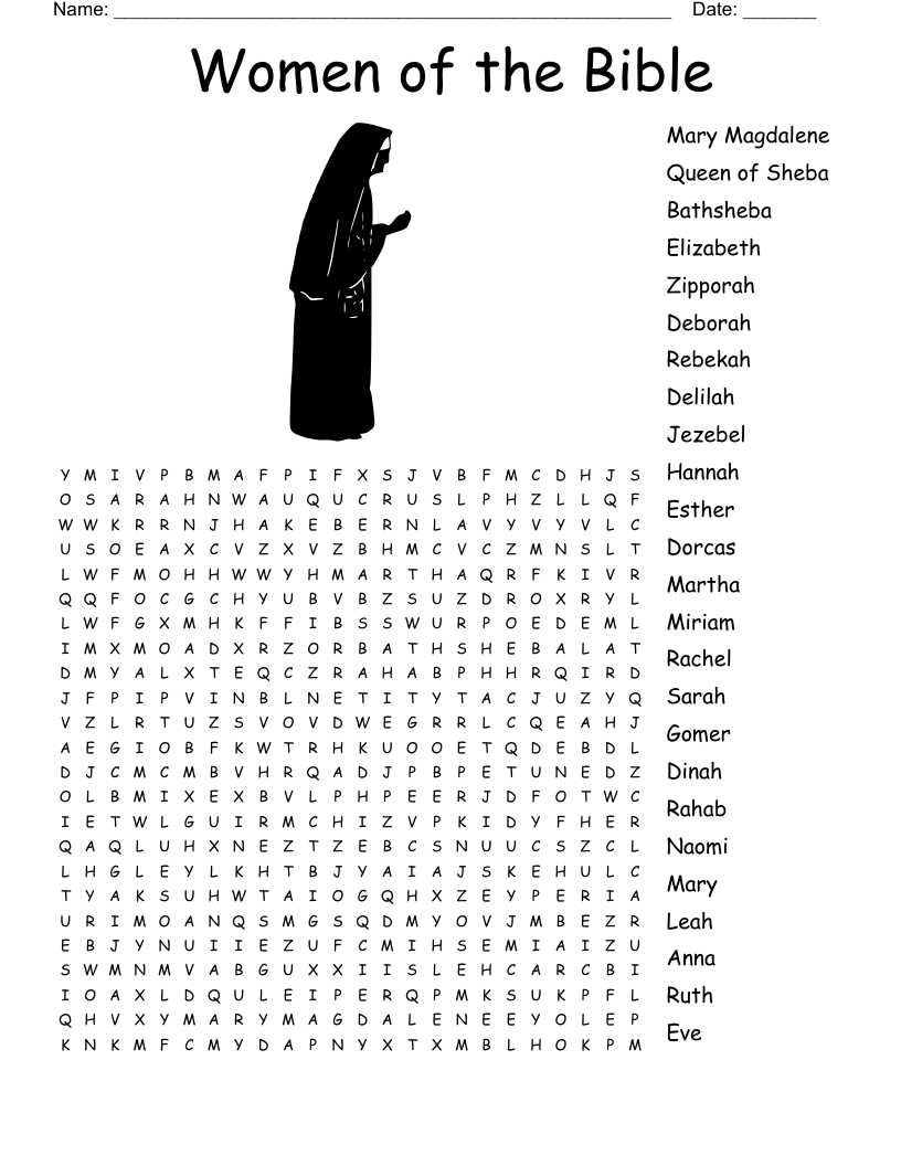 Find Free Printable Bible Word Search Puzzles