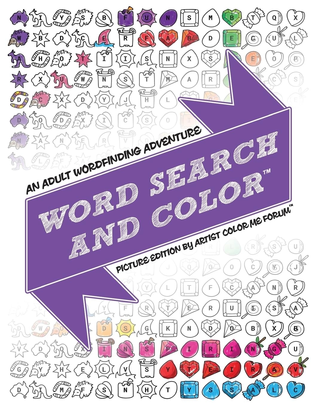 Word Search And Color An Adult Coloring And Word Finding Adventure Picture Edition 9781539169673 Elizabeth Miss Jade Forum Color Me Books Amazon