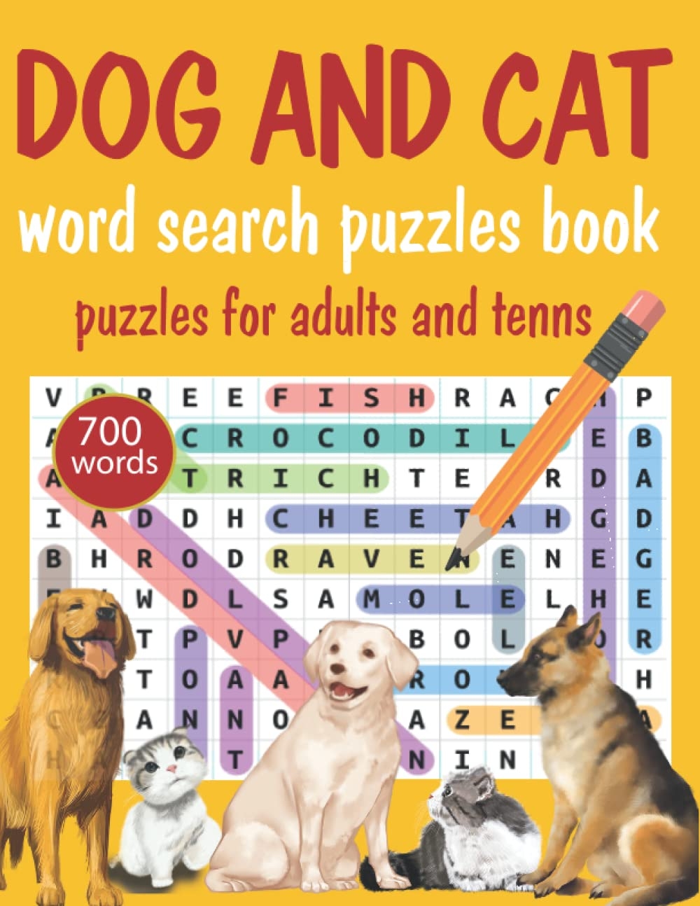 Cats And Dogs Word Search