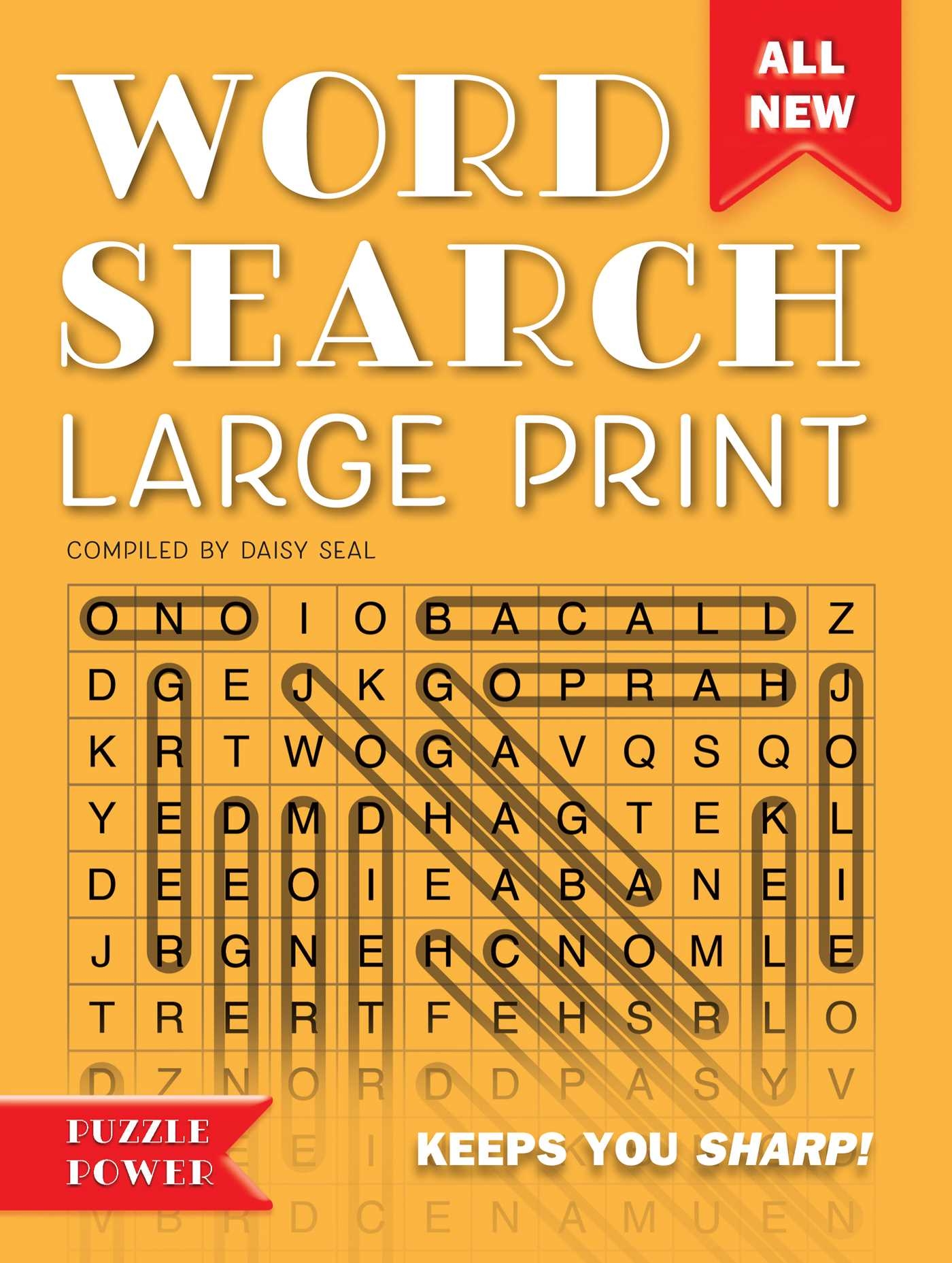 Word Search Large Print Orange Book By Daisy Seal Official Publisher Page Simon Schuster