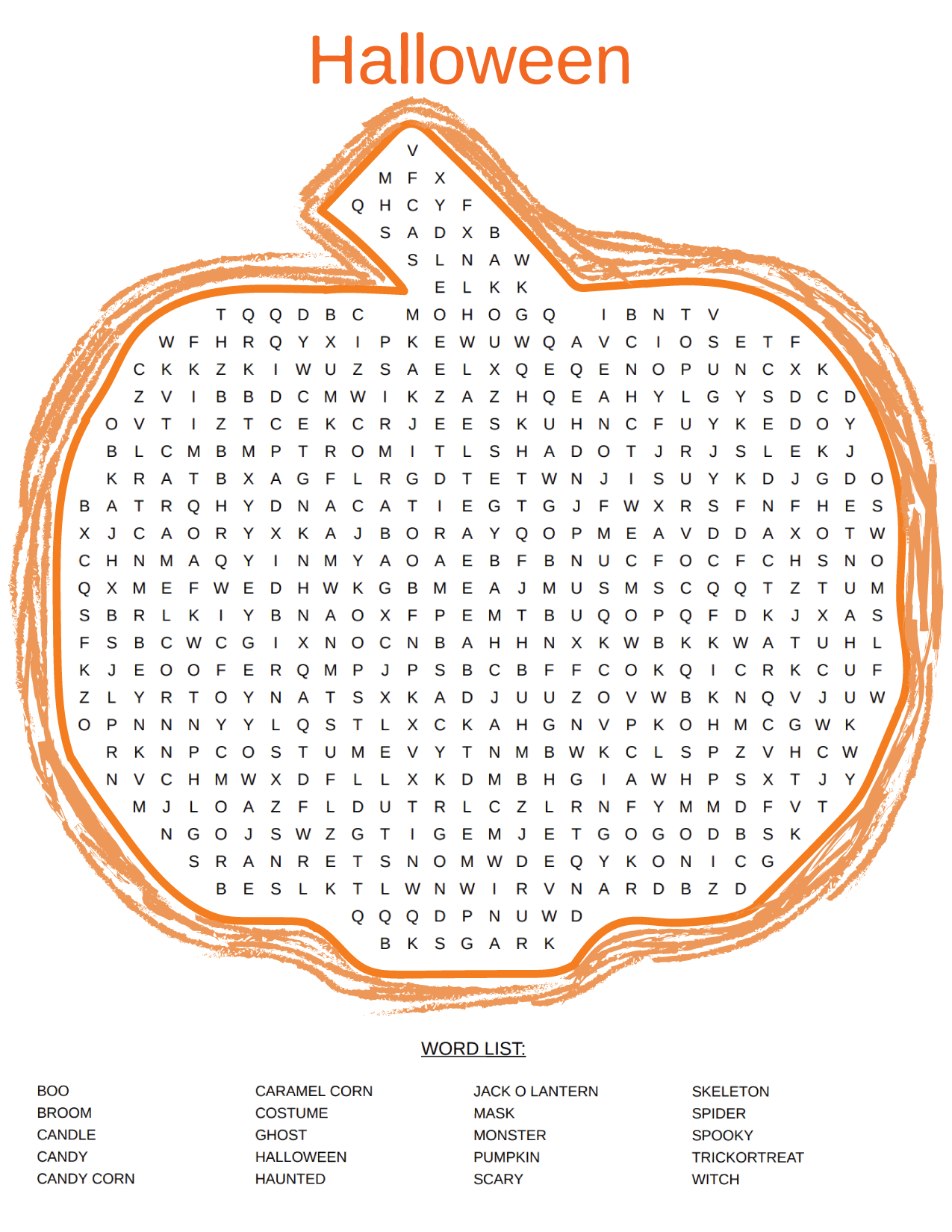 Word Search Puzzles And Games For Halloween Printerfriendly Word Search Puzzles And Games For Halloween Printerfriendly