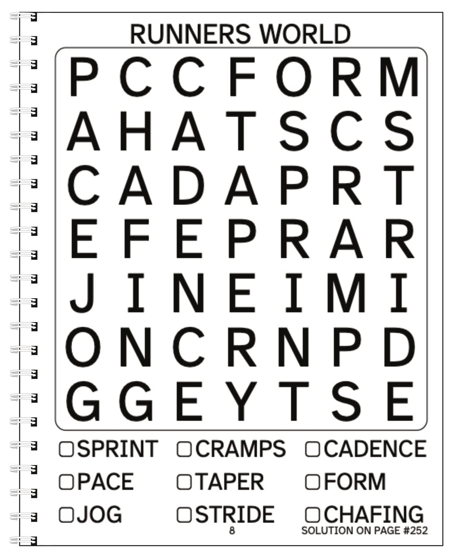 Printable Word Search Difficult Large Print