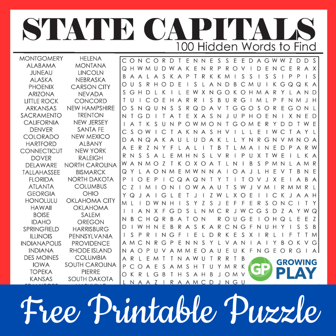 Word Search Template Printable