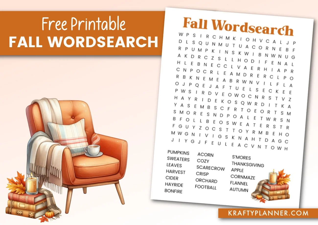 Word Search The Krafty Planner Blog Latest Posts Krafty Planner