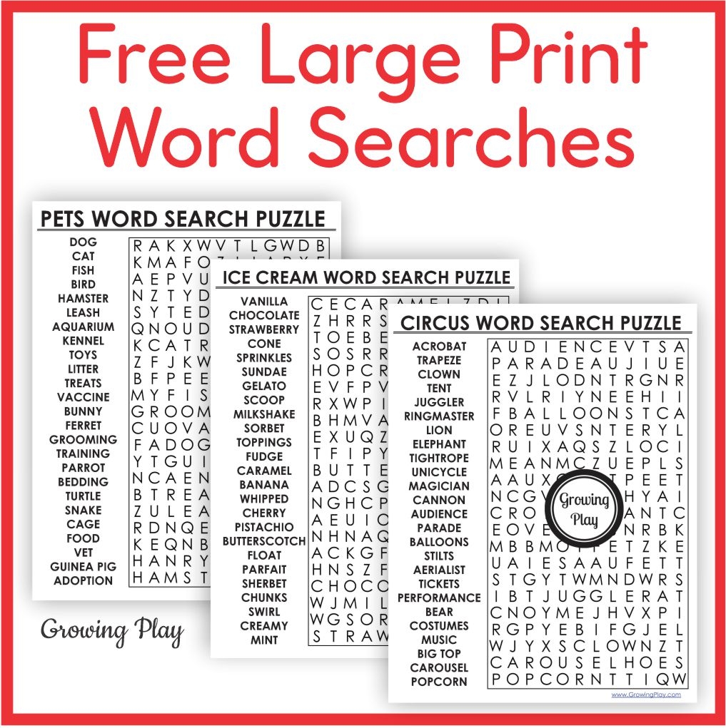 wordsearch to print clearance